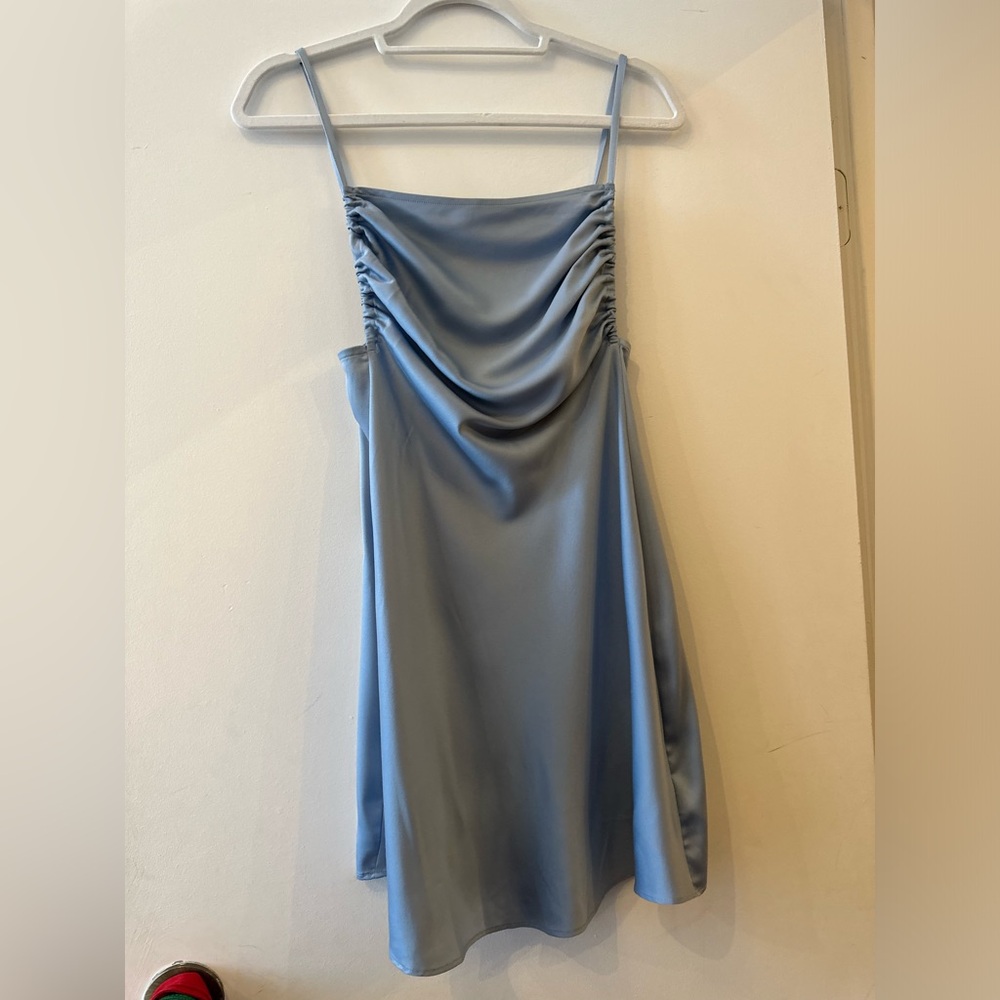 Danielle Bernstein Baby Blue Mini Dress